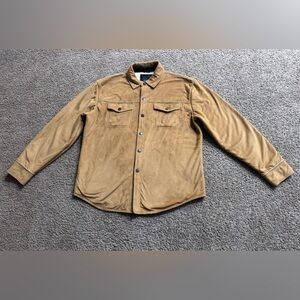 Tommy Hilfiger Men's Brown Suede Shirt Jacket